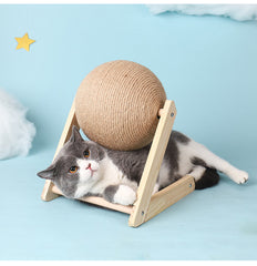 Sisal Cat Catching Ball Toy - FittyPets