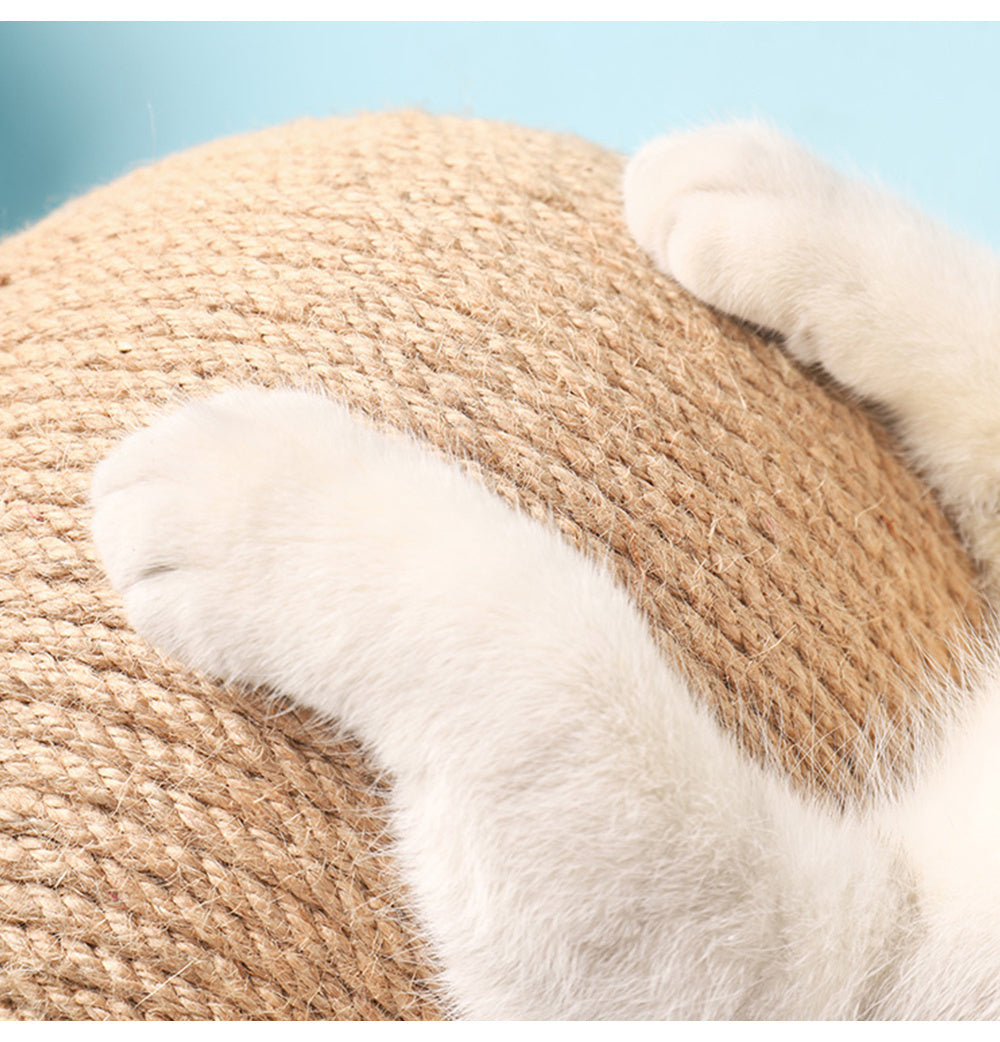 Sisal Cat Catching Ball Toy - FittyPets