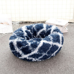 Warm Plush Round Pet Bed - FittyPets