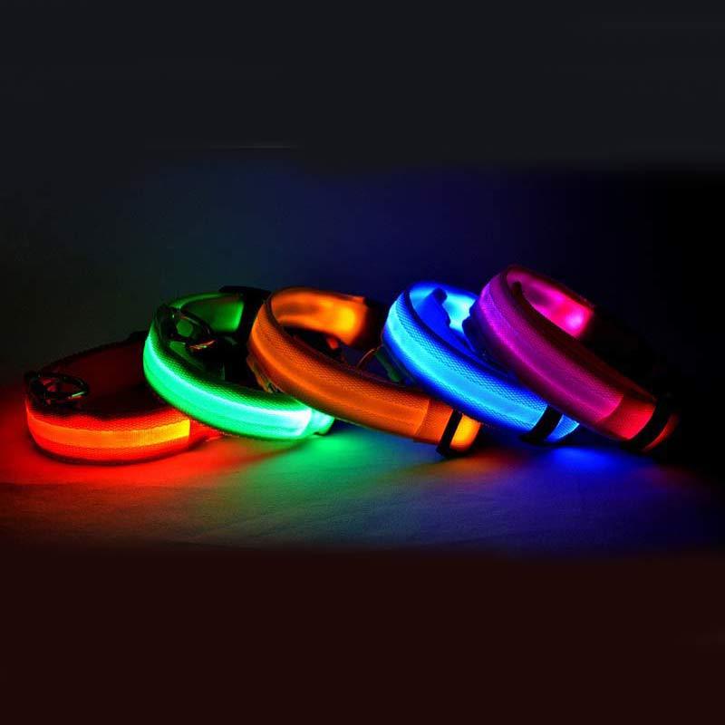 Nylon LED Pet Dog Luminous Collar - FittyPets
