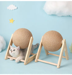 Sisal Cat Catching Ball Toy - FittyPets