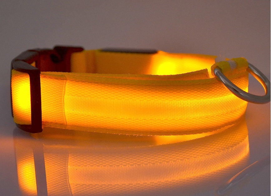 Nylon LED Pet Dog Luminous Collar - FittyPets