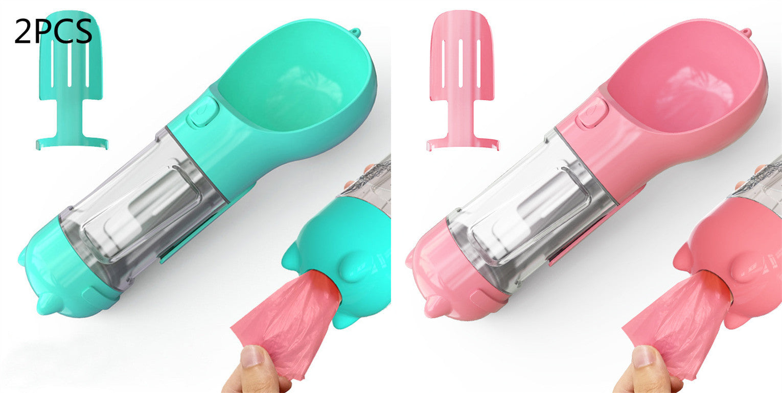 3 In 1 Portable Pet Feeder Water Bottle - FittyPets