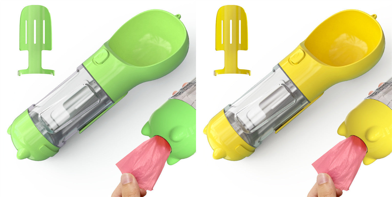 3 In 1 Portable Pet Feeder Water Bottle - FittyPets