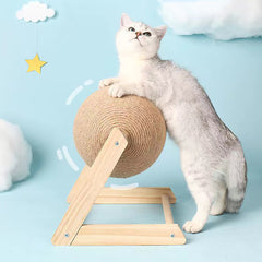 Sisal Cat Catching Ball Toy - FittyPets