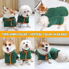 Absorbent Pet Bathrobe With Waist-wrapped Microfiber - FittyPets