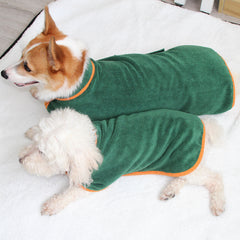 Absorbent Pet Bathrobe With Waist-wrapped Microfiber - FittyPets