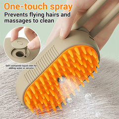 Pet Steam Brush Hair Removal Comb - FittyPets