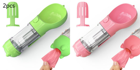 3 In 1 Portable Pet Feeder Water Bottle - FittyPets