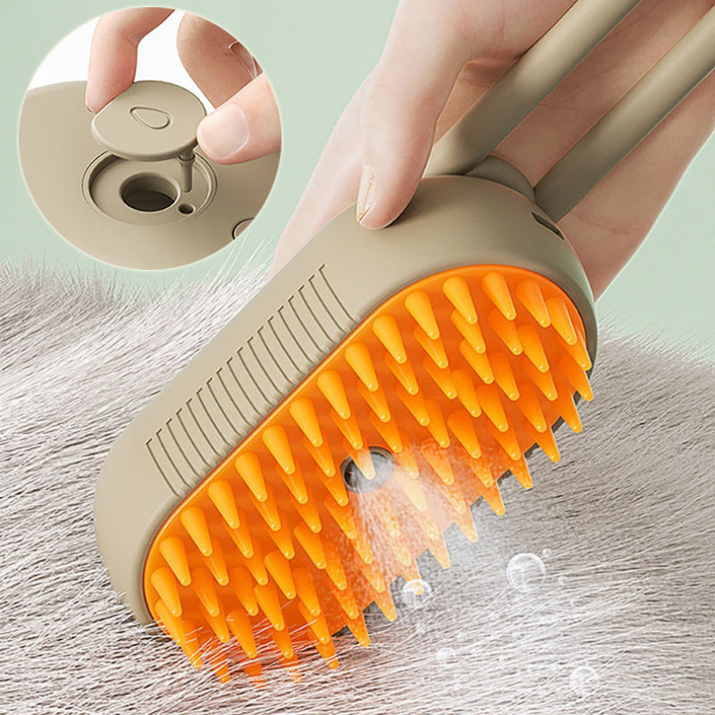 Pet Steam Brush Hair Removal Comb - FittyPets