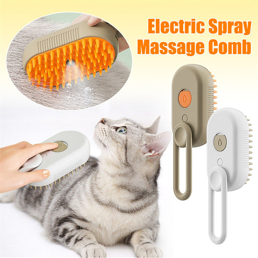 Pet Steam Brush Hair Removal Comb - FittyPets