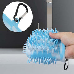 2 In 1 Dog Paw Cleaner Cup Brush - FittyPets