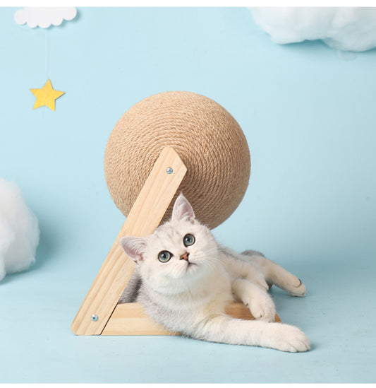 Sisal Cat Catching Ball Toy - FittyPets