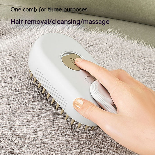 Pet Steam Brush Hair Removal Comb - FittyPets