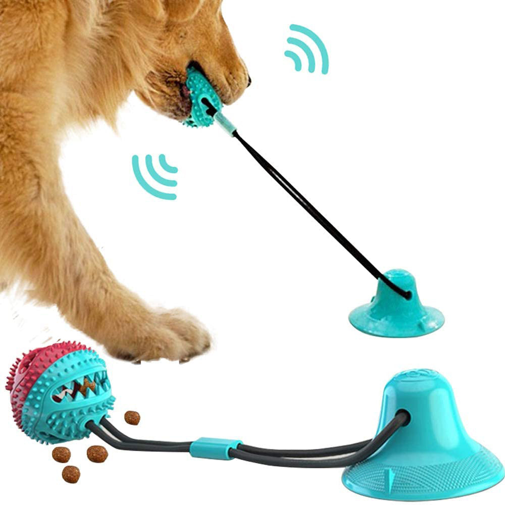 Silicon Suction Cup Tug Interactive Dog Ball - FittyPets