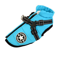 Waterproof Pet Coat With Harness - FittyPets
